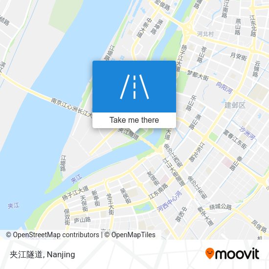 夹江隧道 map