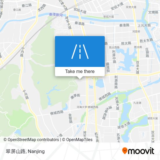 翠屏山路 map