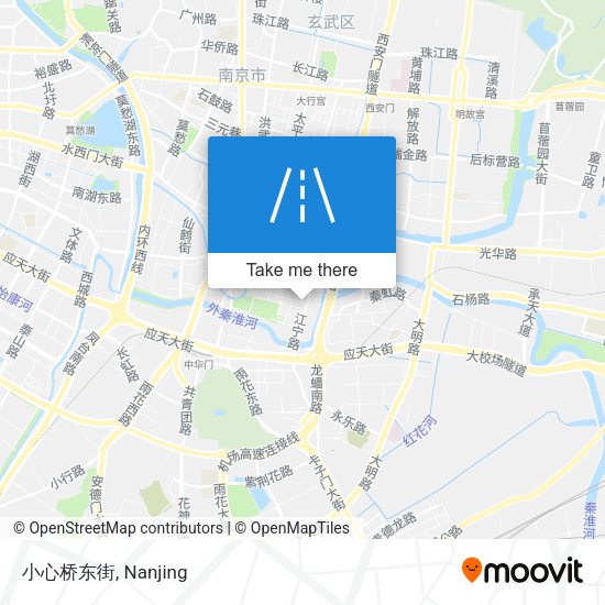 小心桥东街 map