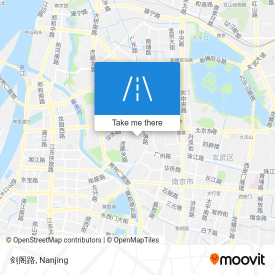 剑阁路 map