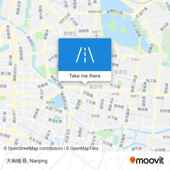 大锏银巷 map