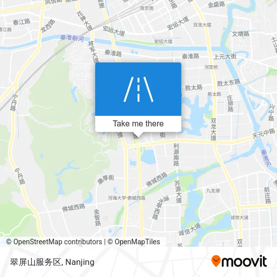 翠屏山服务区 map