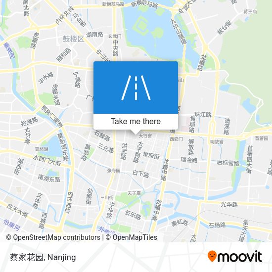 蔡家花园 map