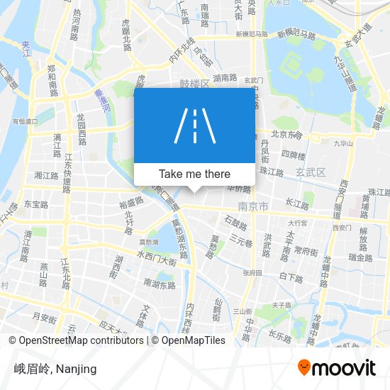峨眉岭 map