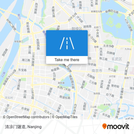 清凉门隧道 map