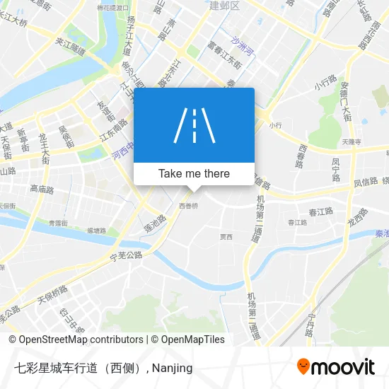 七彩星城车行道（西侧） map