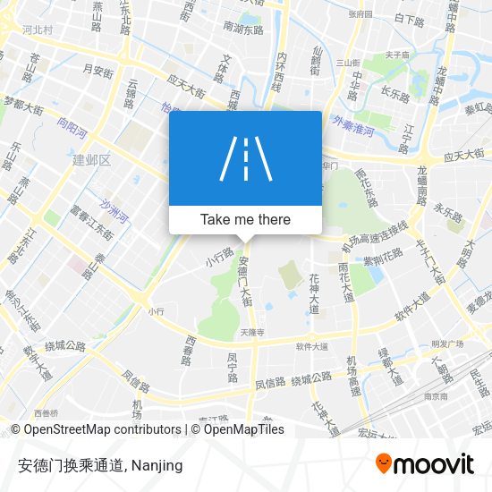 安德门换乘通道 map