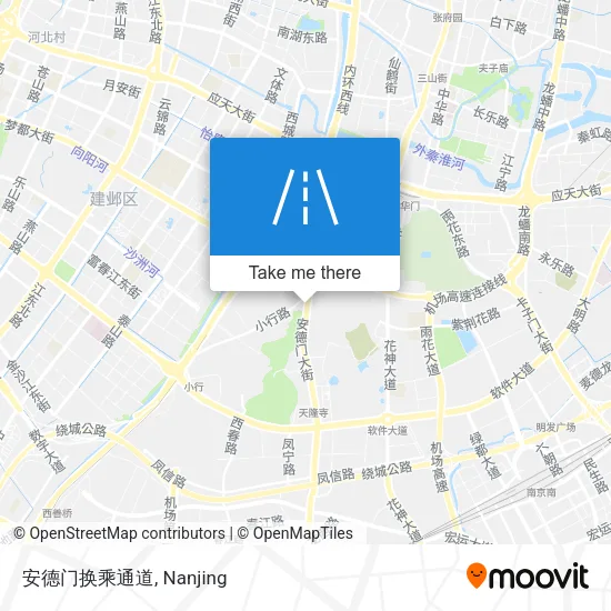 安德门换乘通道 map