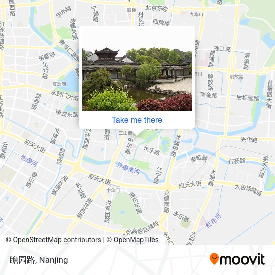 瞻园路 map