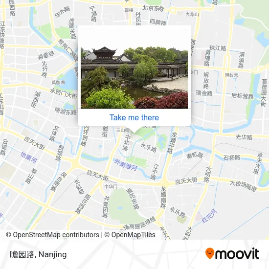 瞻园路 map