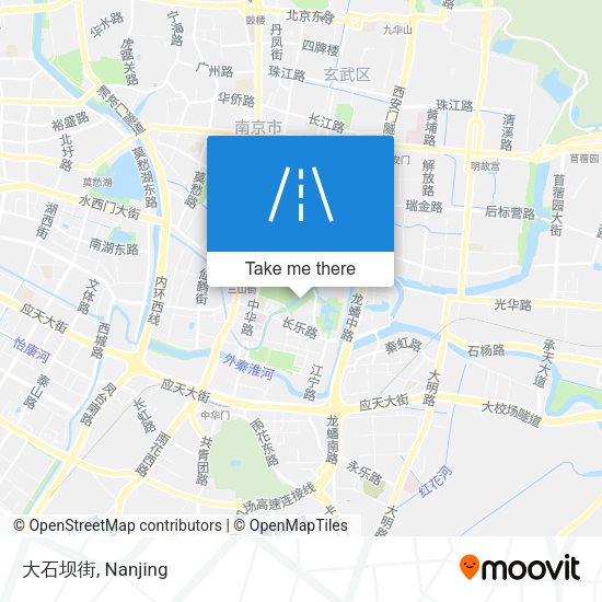 大石坝街 map