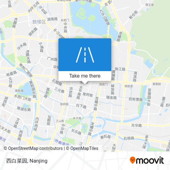西白菜园 map