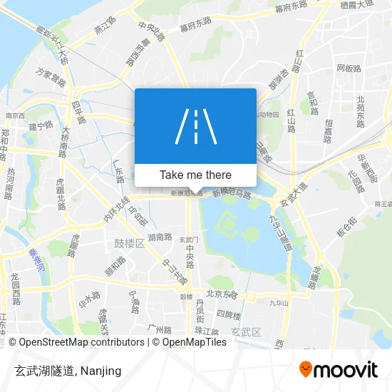 玄武湖隧道 map