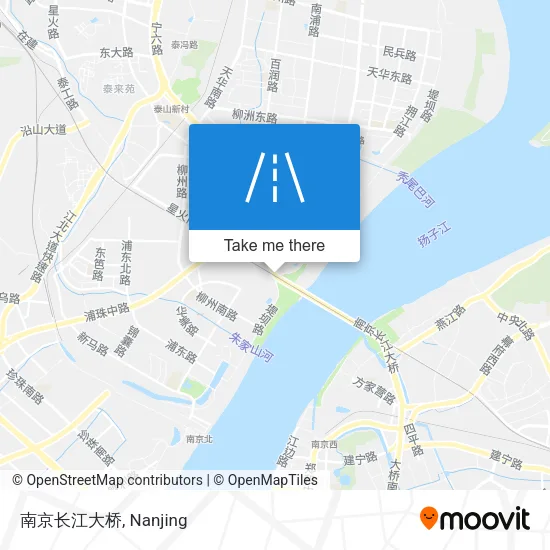 南京长江大桥 map