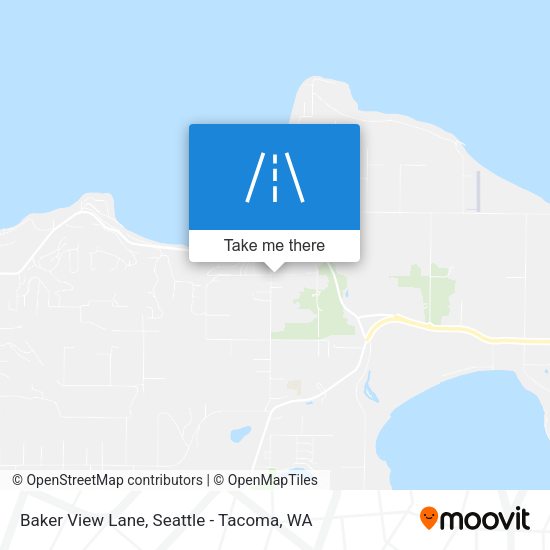 Baker View Lane map