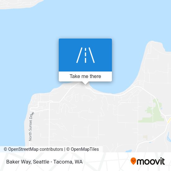 Baker Way map