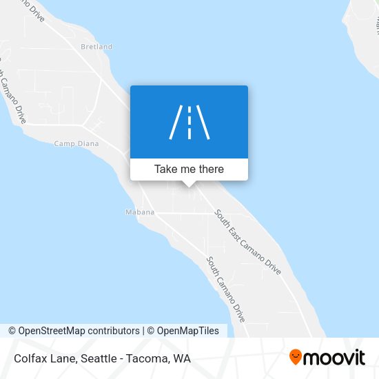 Colfax Lane map