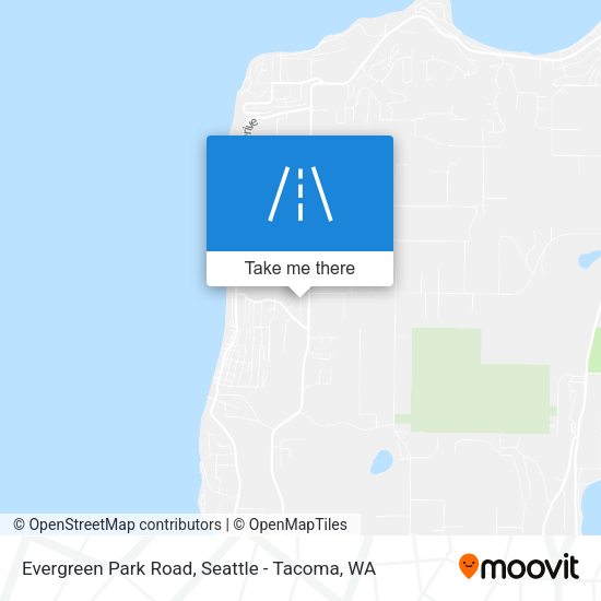 Evergreen Park Road map