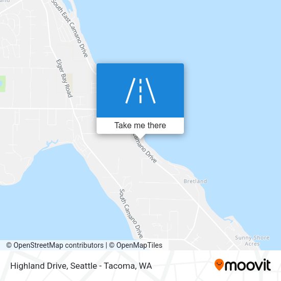 Highland Drive map