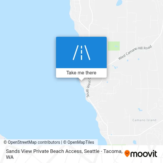 Sands View Private Beach Access map