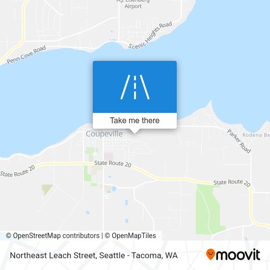 Northeast Leach Street map