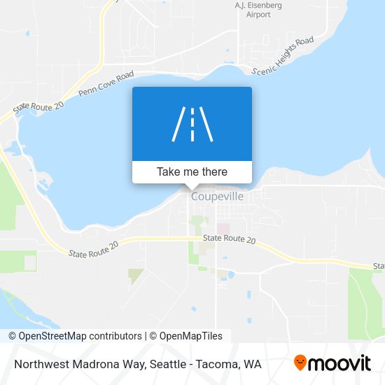 Northwest Madrona Way map