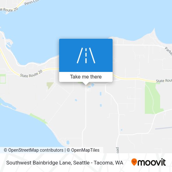 Southwest Bainbridge Lane map