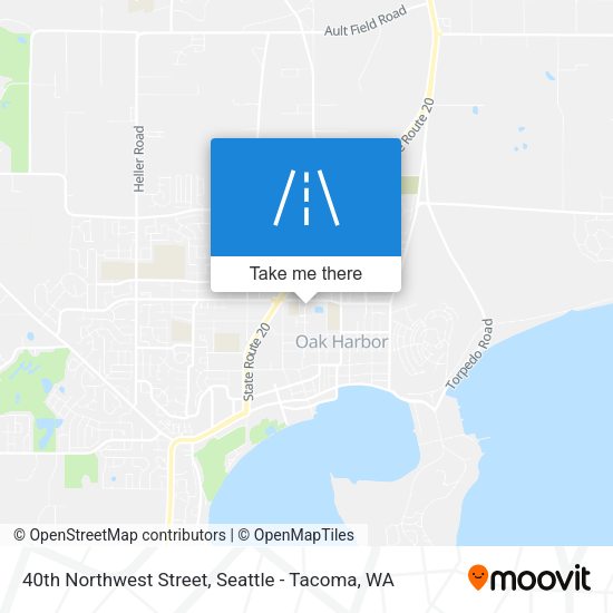 40th Northwest Street map