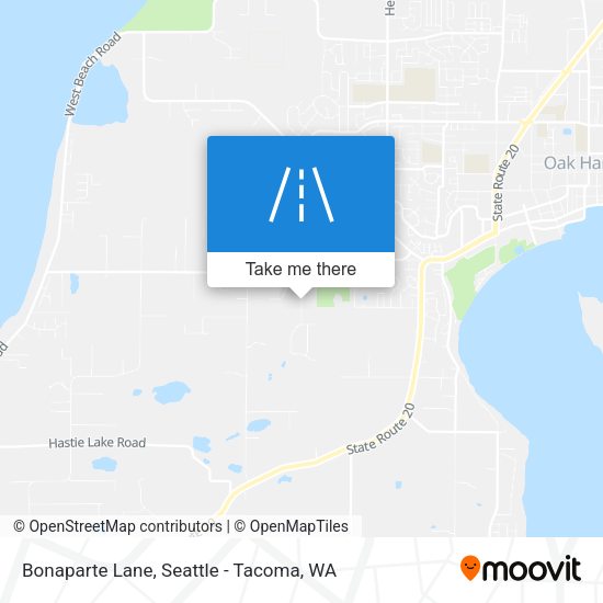 Bonaparte Lane map