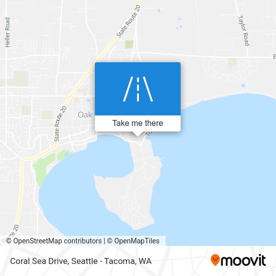 Coral Sea Drive map