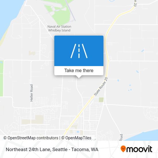 Northeast 24th Lane map