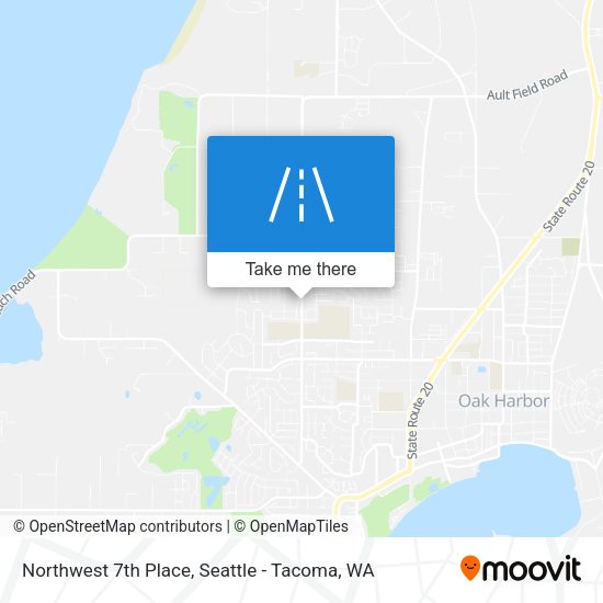 Northwest 7th Place map
