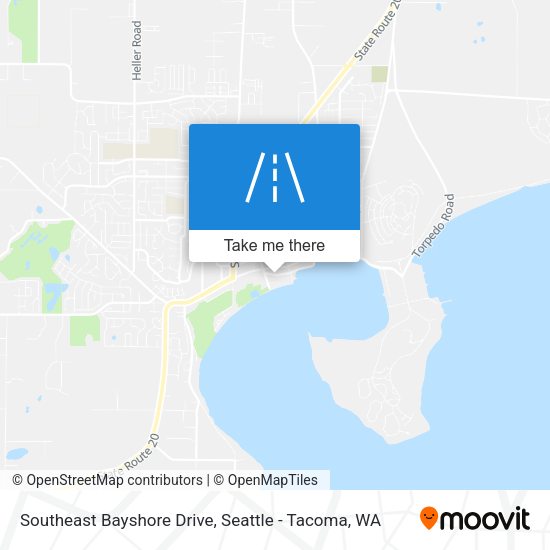 Southeast Bayshore Drive map