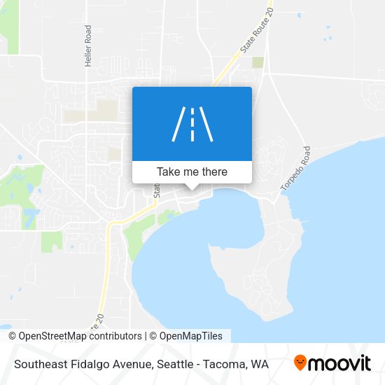 Southeast Fidalgo Avenue map