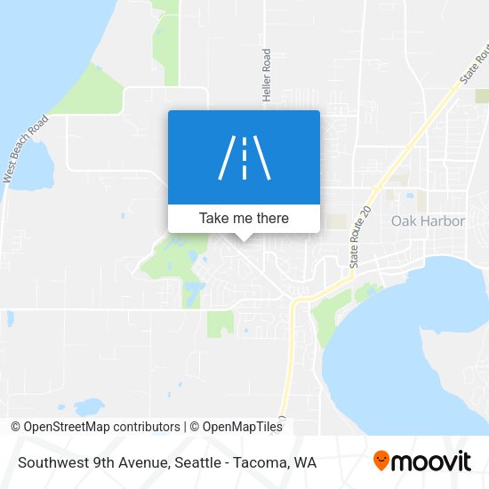 Southwest 9th Avenue map