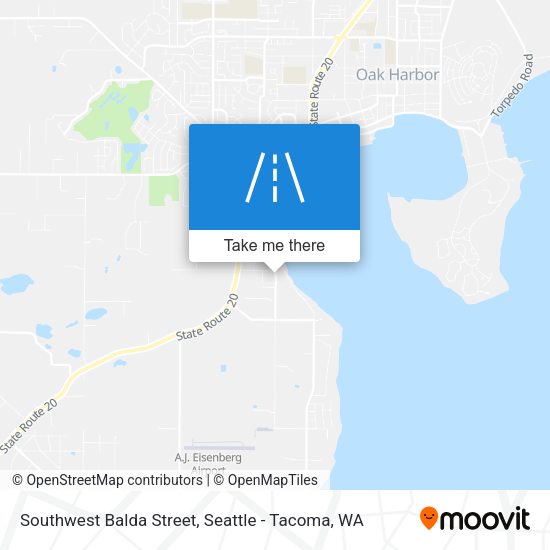 Southwest Balda Street map