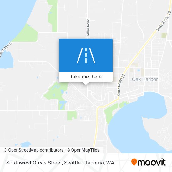 Mapa de Southwest Orcas Street