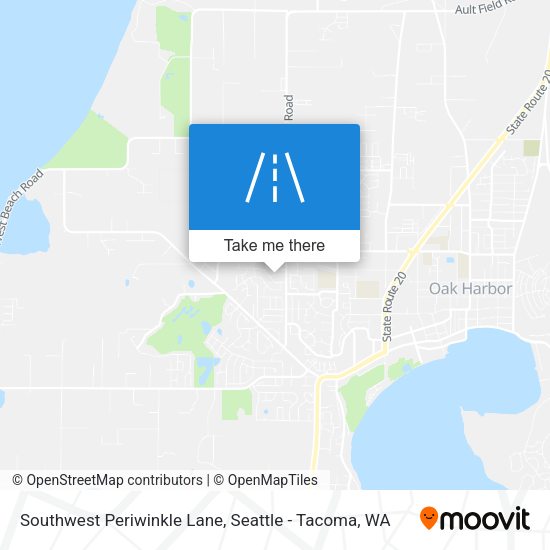 Southwest Periwinkle Lane map