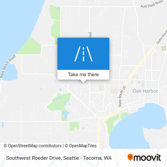 Southwest Roeder Drive map