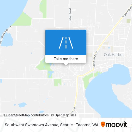 Southwest Swantown Avenue map