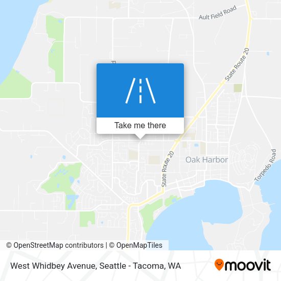 West Whidbey Avenue map