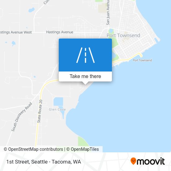 Mapa de 1st Street