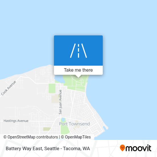 Battery Way East map