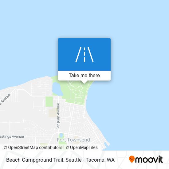 Mapa de Beach Campground Trail