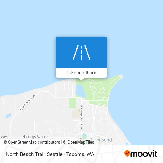 Mapa de North Beach Trail