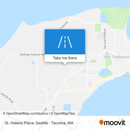 St. Helens Place map