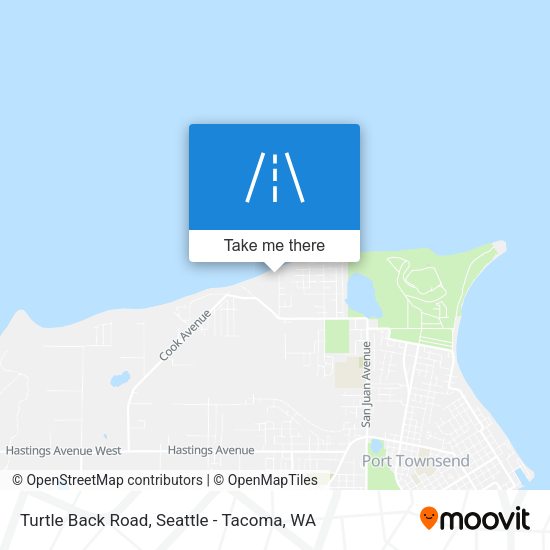 Mapa de Turtle Back Road