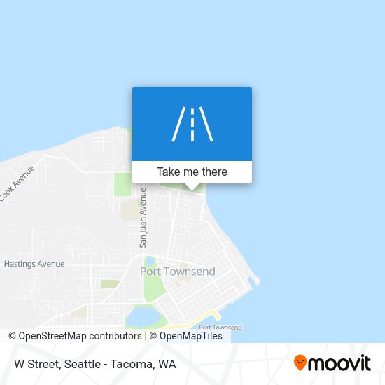 W Street map