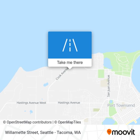 Willamette Street map