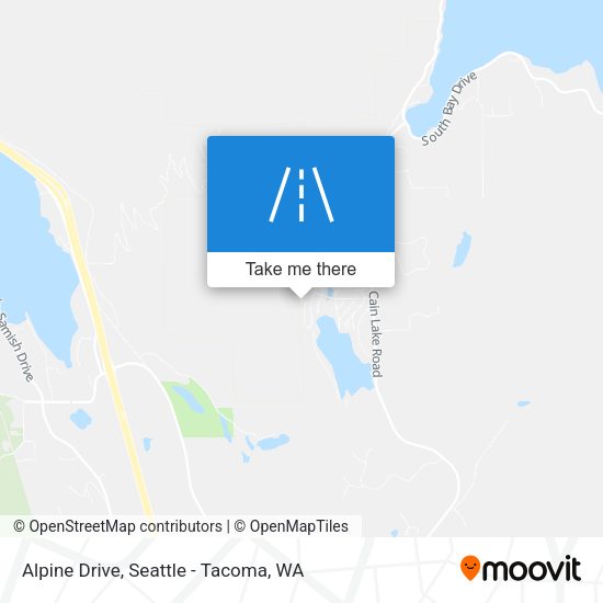 Alpine Drive map